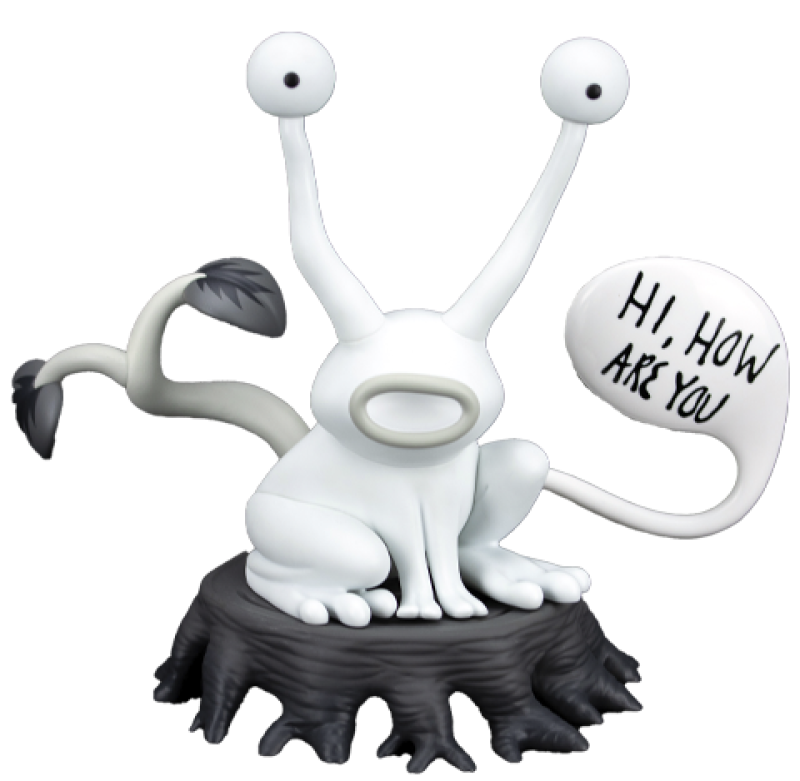 Jeremiah the Innocent Frog Sculpture – How Are You – Edition Vinyl Collectible by Clutter Studios