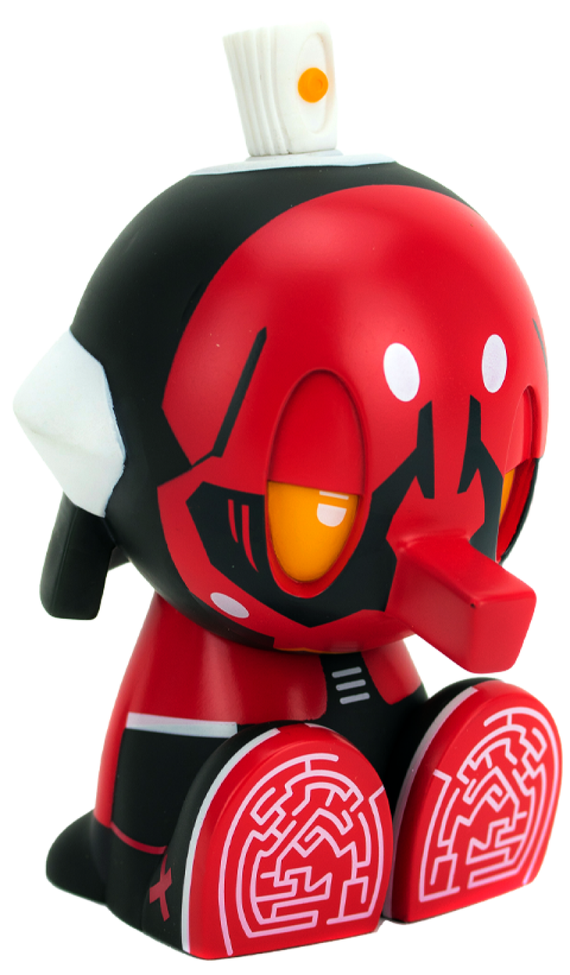 Kidd Tengu Red 5oz Canbot Collectible Figure by Clutter Studios