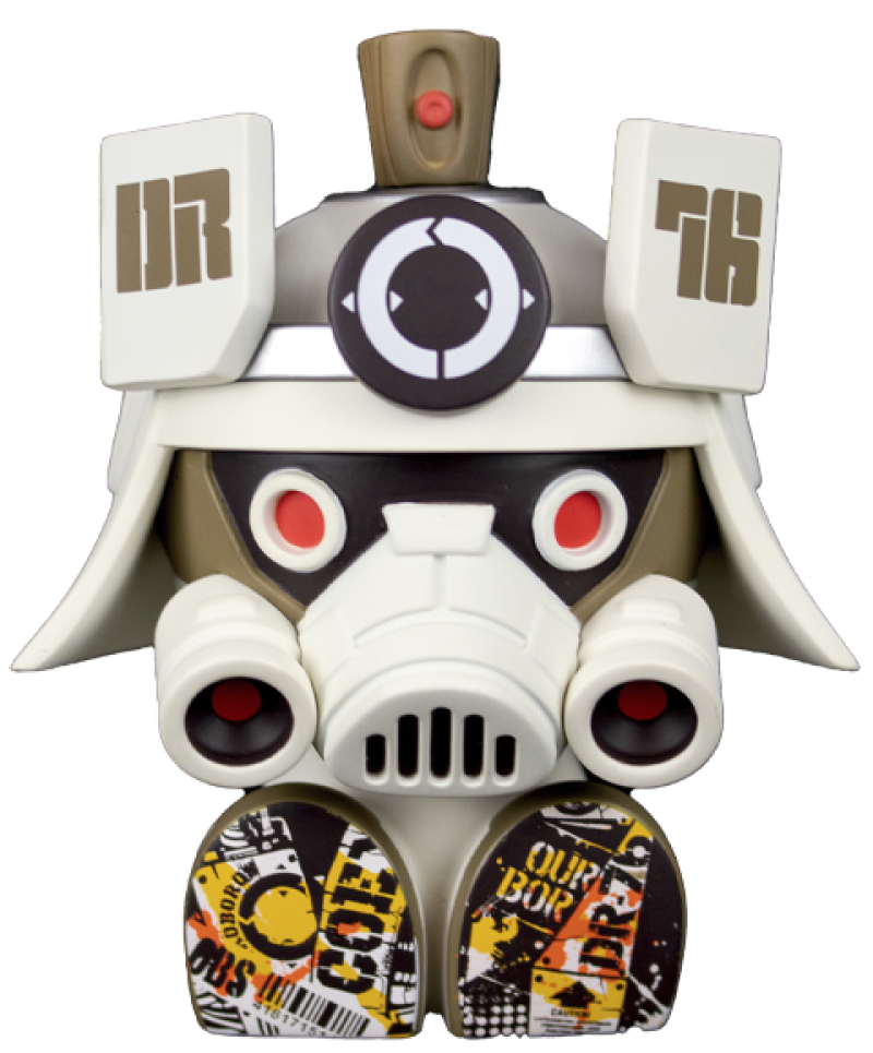 DR76 Phantom White 5oz Canbot Collectible Figure by Clutter Studios