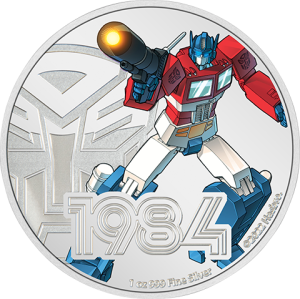 Optimus Prime 1oz Silver Coin Silver Collectible