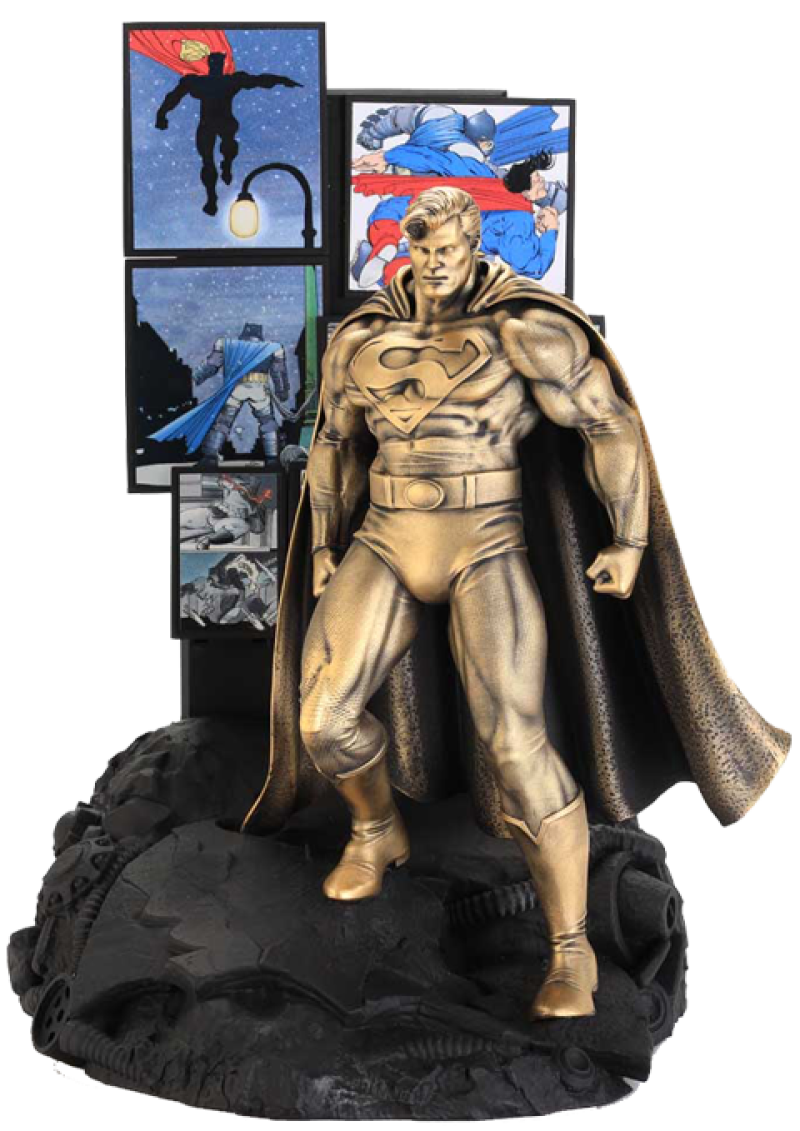 Superman The Dark Knight Returns (Gilt) Figurine Pewter Collectible by Royal Selangor