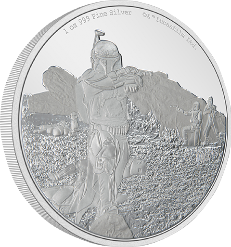 Boba Fett 1oz Silver Coin Silver Collectible by New Zealand Mint