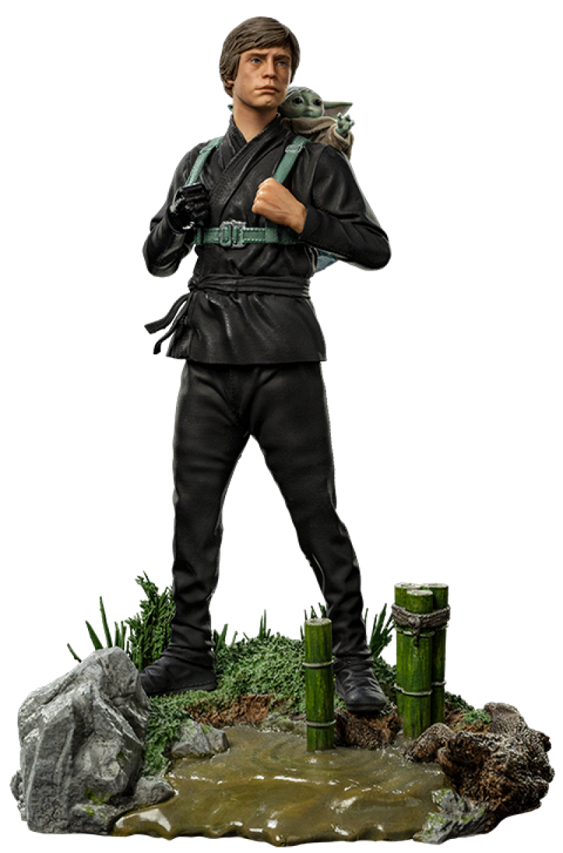 Luke Skywalker and Grogu Training 1:10 Scale Statue by Iron Studios