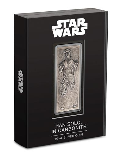 Han Solo in Carbonite 10oz Silver Coin