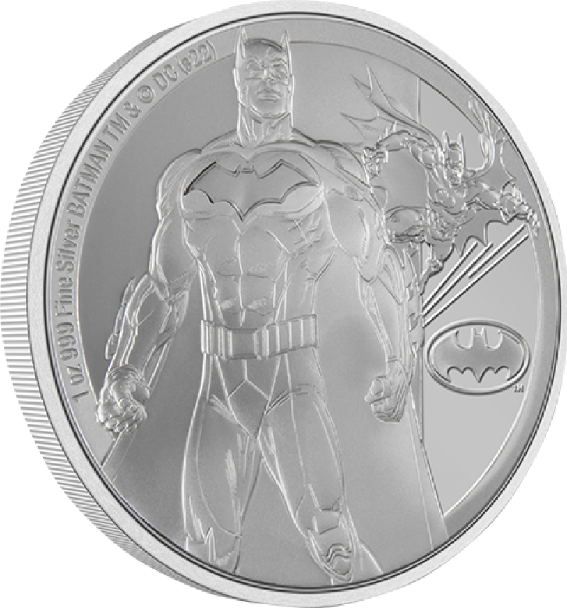 Batman Classic 1oz Silver Coin Silver Collectible by New Zealand Mint