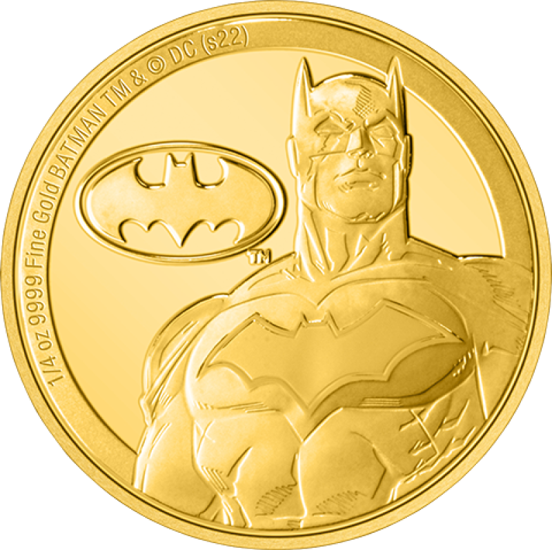 Batman Classic 1/4oz Gold Coin Gold Collectible by Agoro