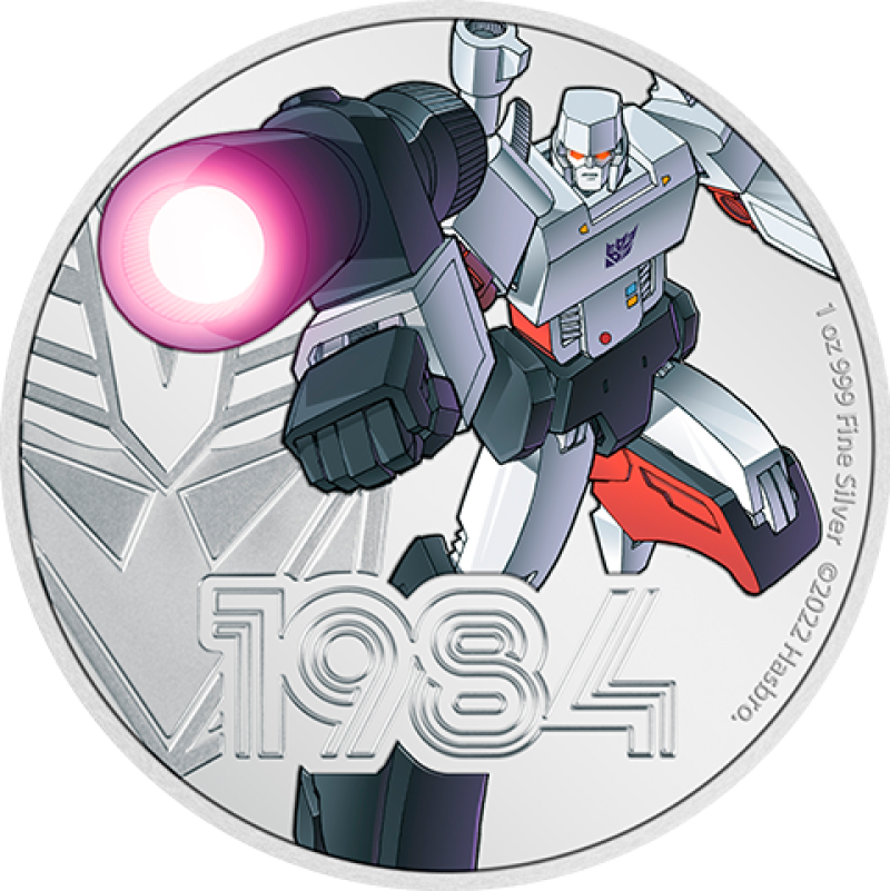 Megatron 1oz Silver Coin Silver Collectible by New Zealand Mint