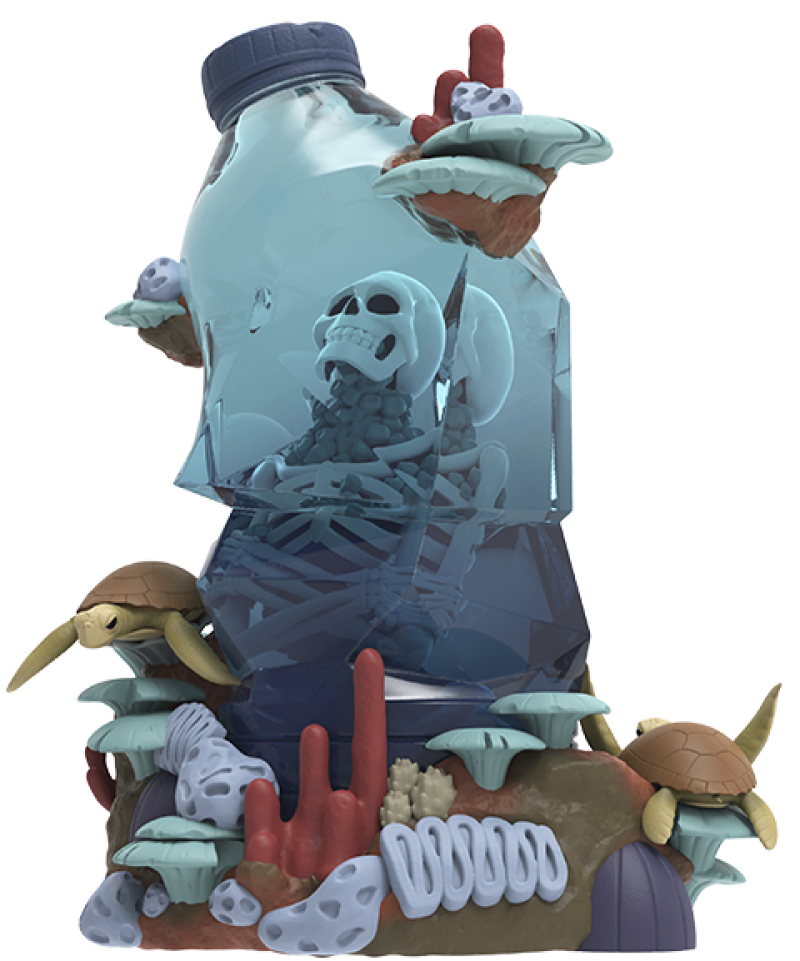 Message In A Bottle Polystone Statue by Mighty Jaxx
