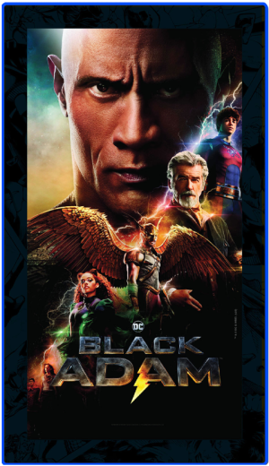Black Adam (2022) - LED Movie Mini-Poster Wall Light