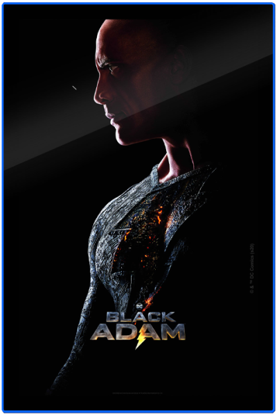 Black Adam (2022) - LED Dwayne Johnson Portrait Poster #2 (Large)