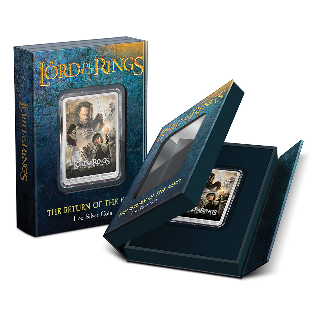 The Lord of the Rings: Return of the King Movie Poster 1oz Silver Coin
