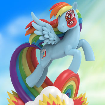 My Little Pony Rainbow Dash 9 Vinyl Art Figure