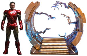 Marvel Iron Man Mark VI (2.0) with Suit-Up Gantry Deluxe Edition Sixth Scale Figure Set 