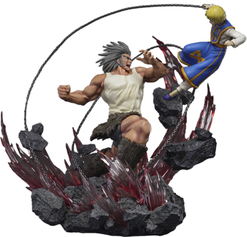 Kurapika Vs Uvogin Statues by HEX Collectibles