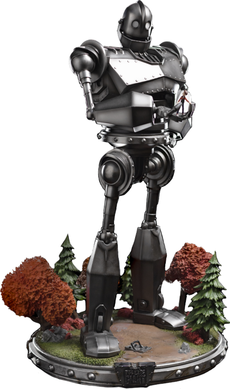 Iron Giant & Hogarth Hughes Statues by Iron Studios