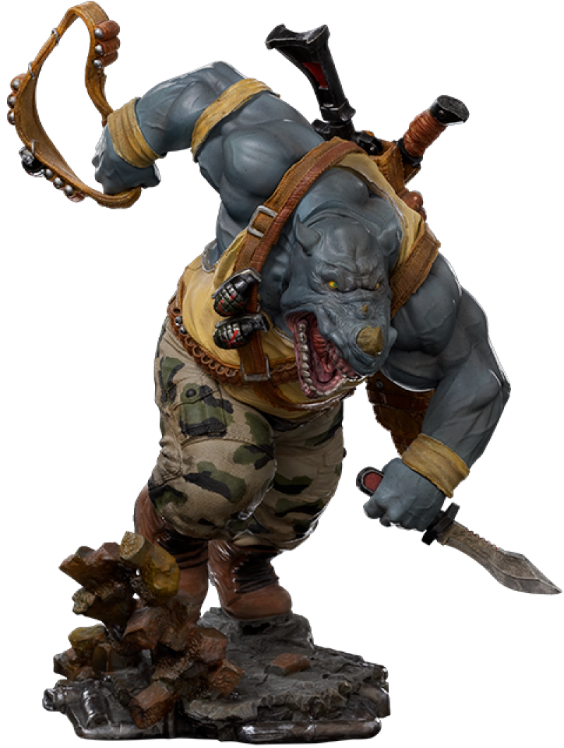 Rocksteady 1:10 Scale Statue by Iron Studios