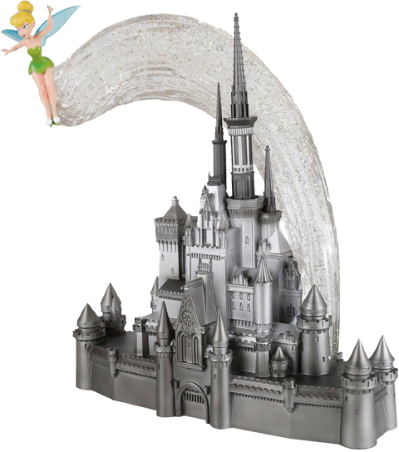 Disney Castle with Tinker Bell Figurine by Enesco, LLC