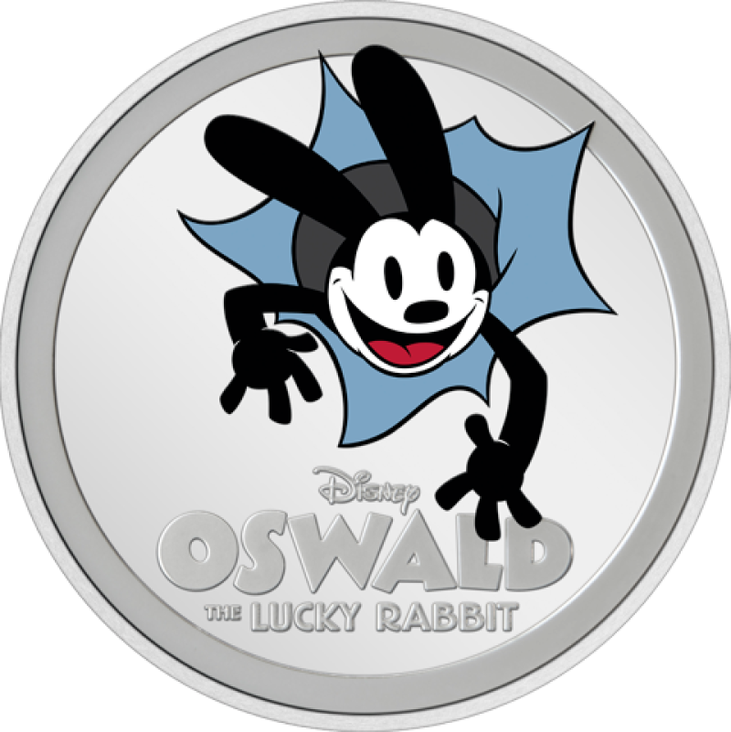 Oswald the Lucky Rabbit 1oz Silver Coin Silver Collectible by New Zealand Mint