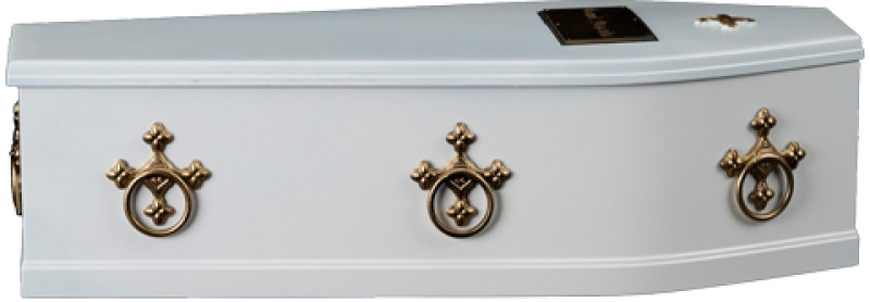 White Dracula Coffin Sixth Scale Figure Accessory by Infinite Statue