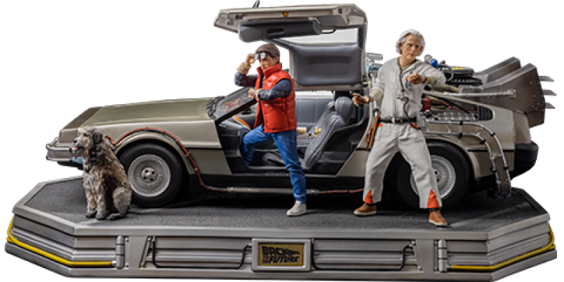 DeLorean Full Set 1:10 Scale Statue by Iron Studios