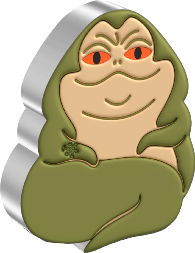 Jabba the Hutt 2oz Silver Coin Silver Collectible by New Zealand Mint