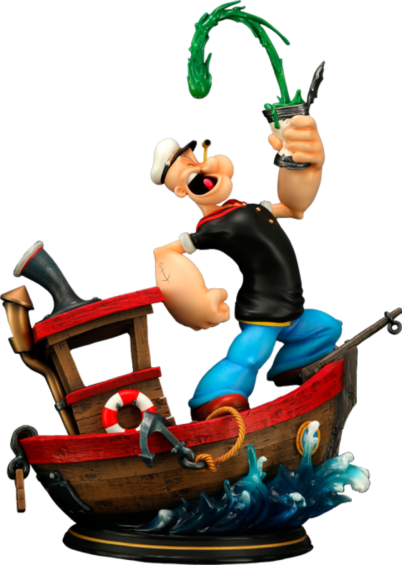 Popeye (Olive Version) Statues by Espada Art