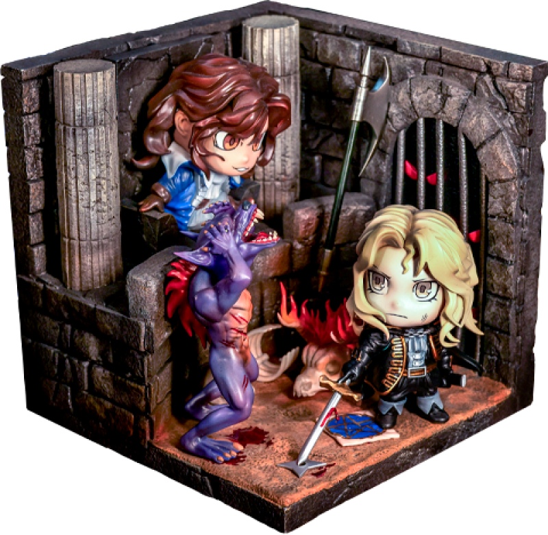 Castlevania: Alucard Vs. Richter Belmont DioCube Diorama by Figurama Collectors