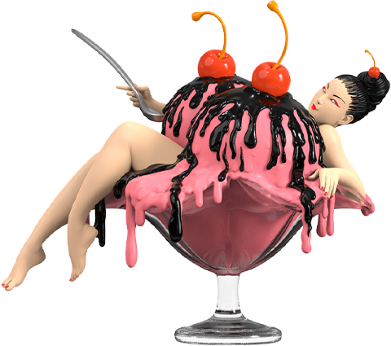 Cherry Bombom Vinyl Collectible by Mighty Jaxx