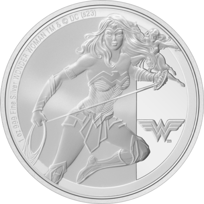 Wonder Woman 1oz Silver Coin Silver Collectible by New Zealand Mint