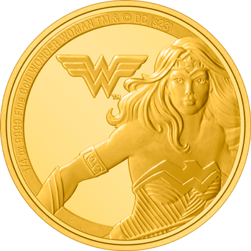 Wonder Woman ¼oz Gold Coin Gold Collectible by Agoro