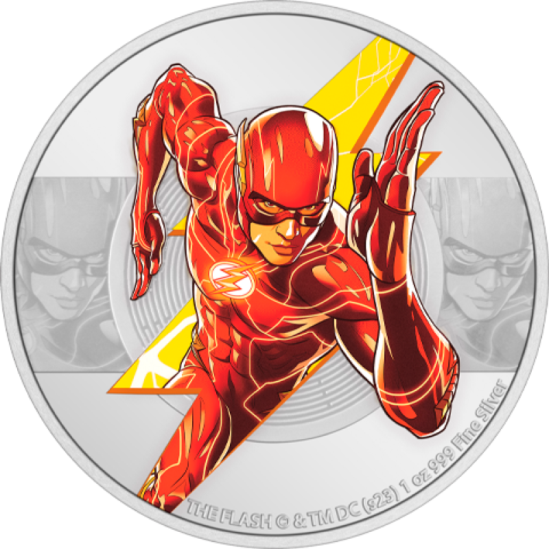 The Flash 1oz Silver Coin Silver Collectible by Agoro