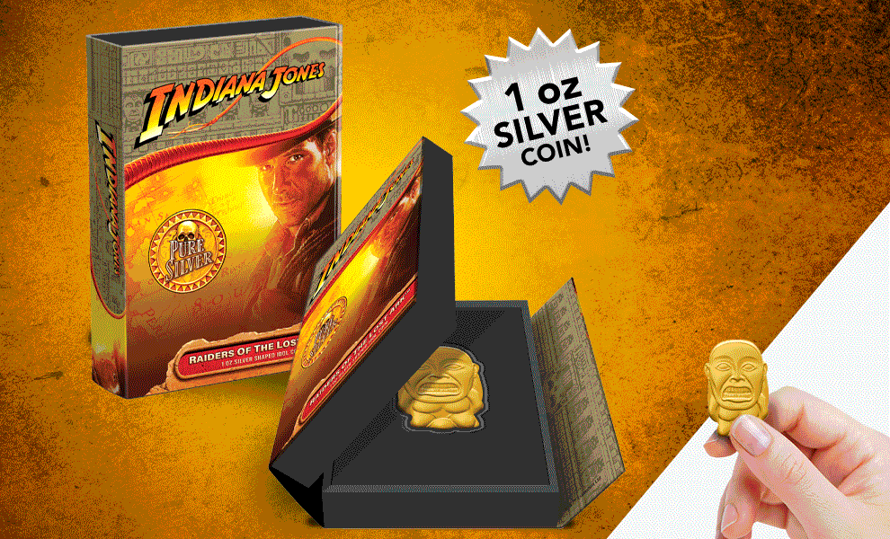 Raiders of The Lost Ark GOLD Coin Set Indiana Jones Classic Movie Challenge  Coin American Action Film Coin In Capsule