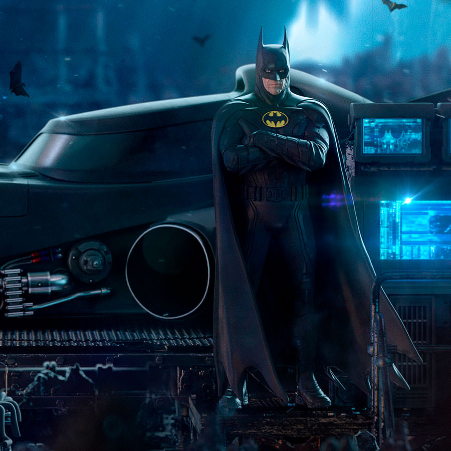 Batmobile Deluxe 1:10 Scale Statue by Iron Studios