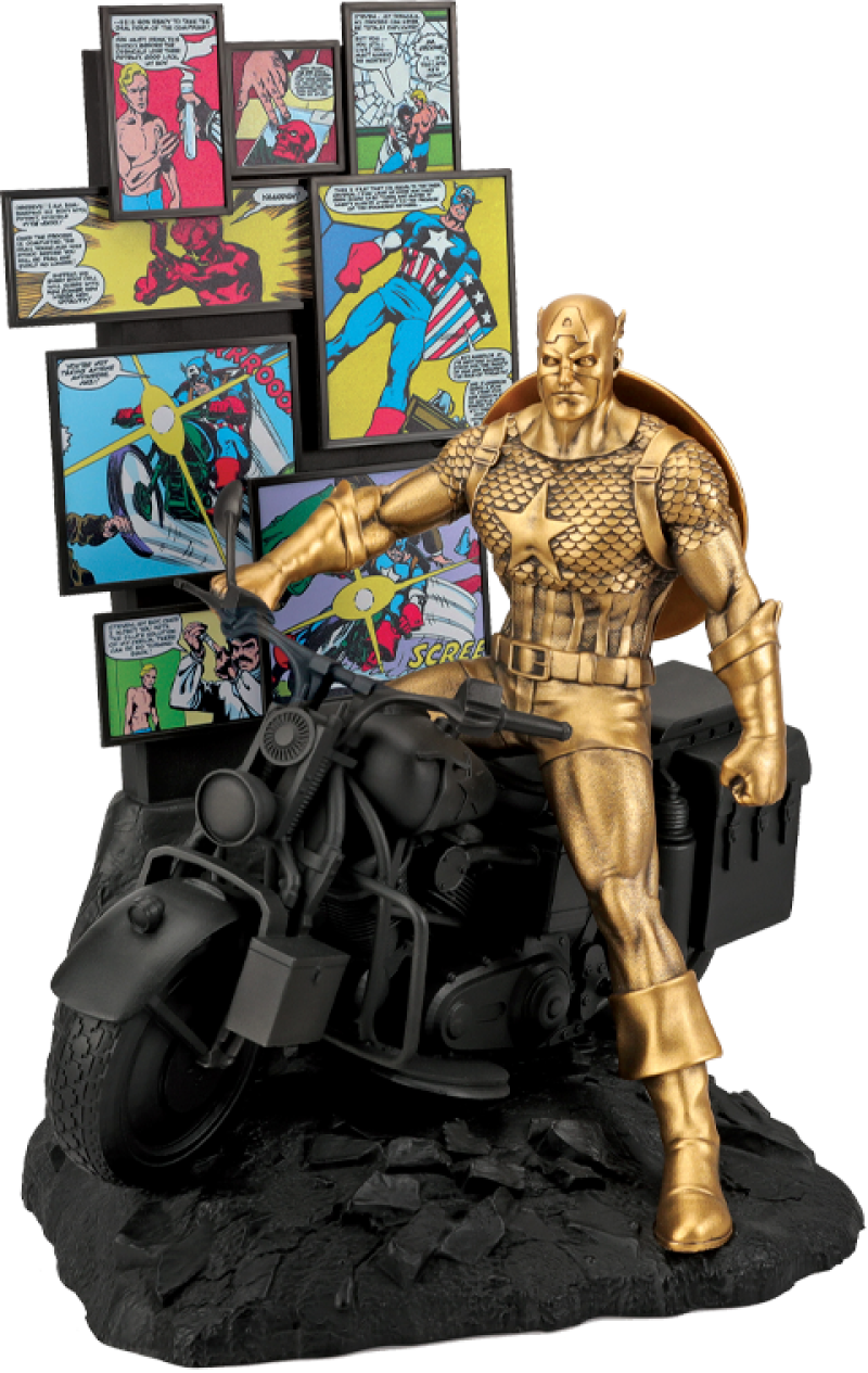 Captain America Origins (Gilt) Pewter Collectible by Royal Selangor