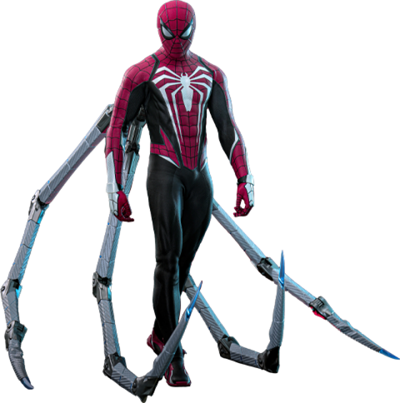 Peter Parker (Advanced Suit 2.0) (Red and Black Suit Style) Sixth Scale Figure by Hot Toys