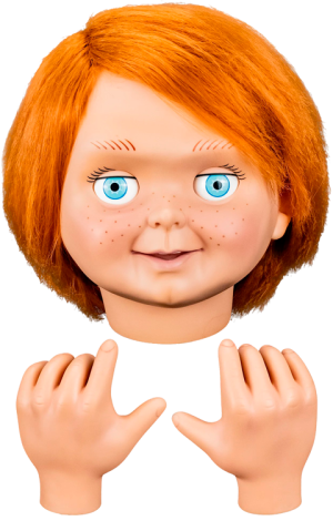 Child's Play 2 Ultimate Chucky Good Guy "Tommy" Head and Hand Set Tommy Set Accessories Set 