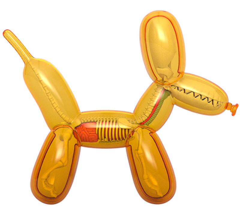 Balloon Dog Anatomy (Honey Edition) Collectible Figure by Mighty Jaxx