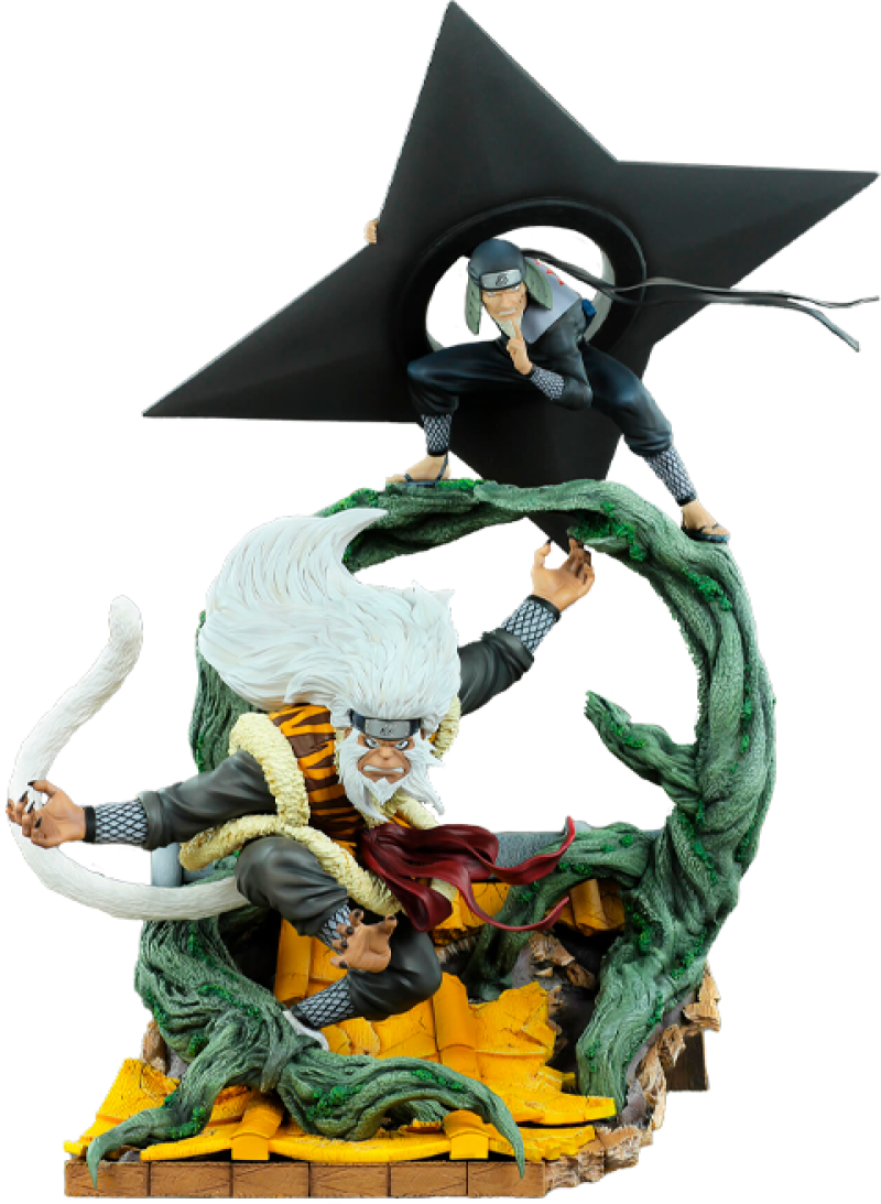 Sandaime Hokage: The Last Fight Statues by Oniri Creations