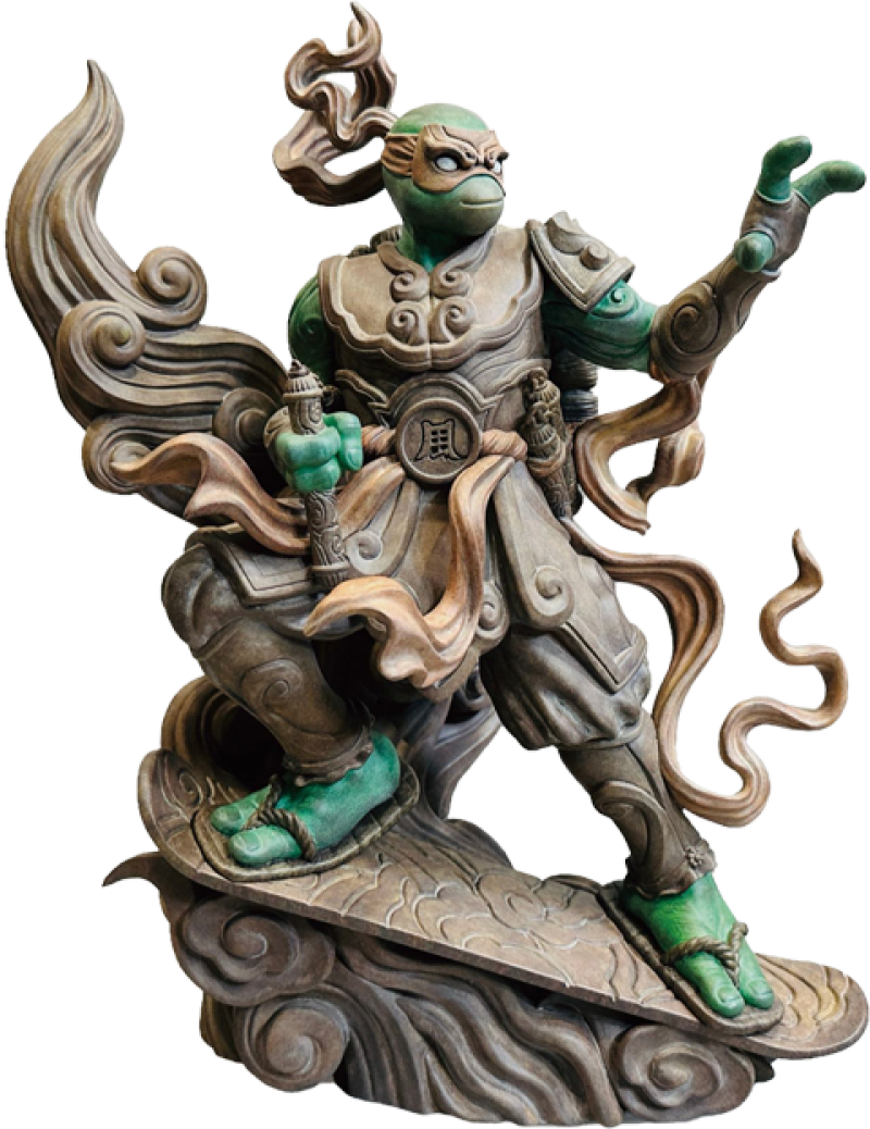 TMNT Mikey Furinkazan Statues by BigBoysToys