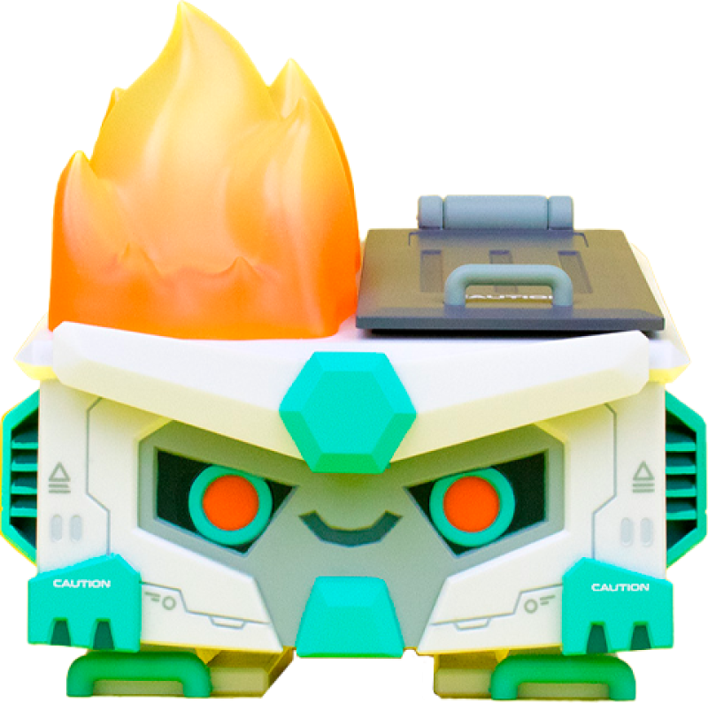 Mecha Dumpster Fire DF-79 Vinyl Collectible by 100% Soft