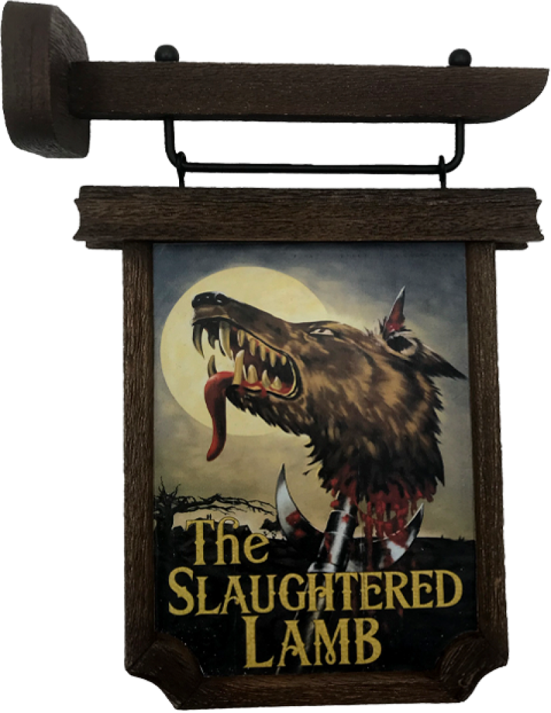 The Slaughtered Lamb Pub Sign Scaled Replica by Factory Entertainment