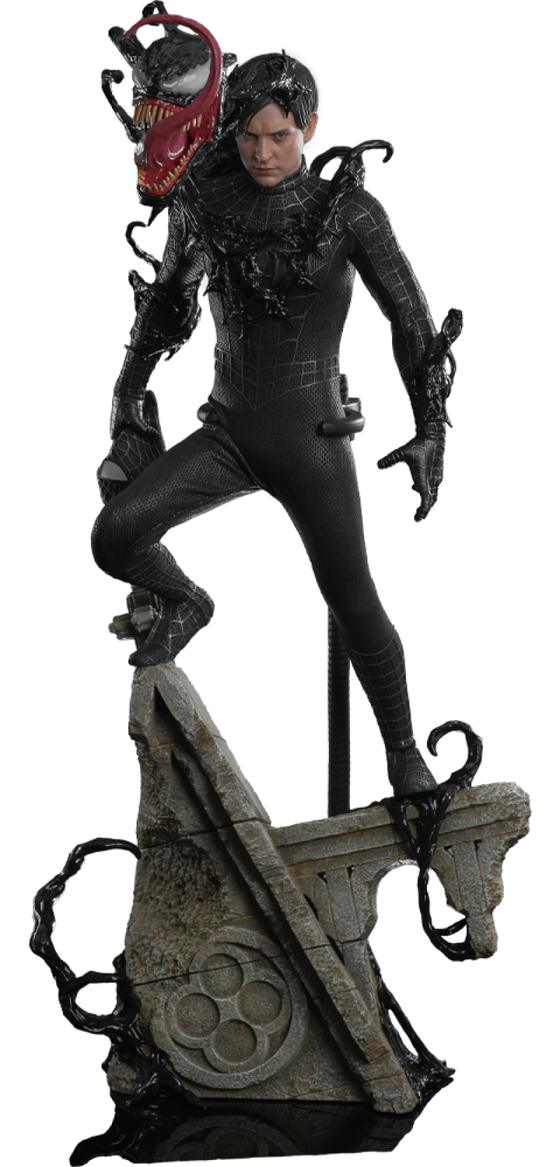 Spider-Man (Black Suit) (Deluxe Version) Sixth Scale Figure by Hot Toys
