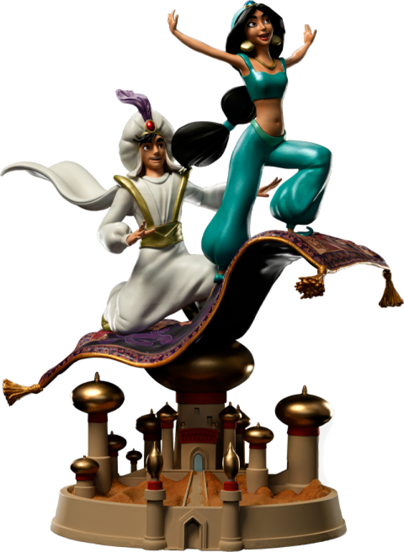 Aladdin and Jasmine 1:10 Scale Statue by Iron Studios