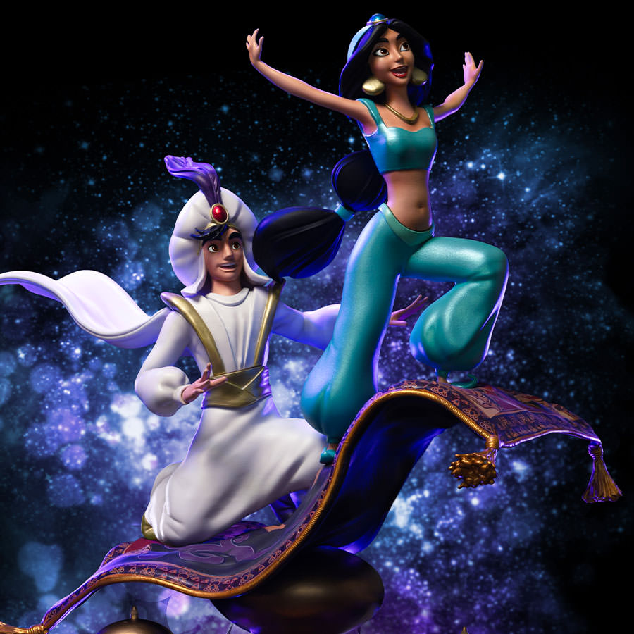The Aladdin and Jasmine 1:10 Art Scale Statue by Iron Studios