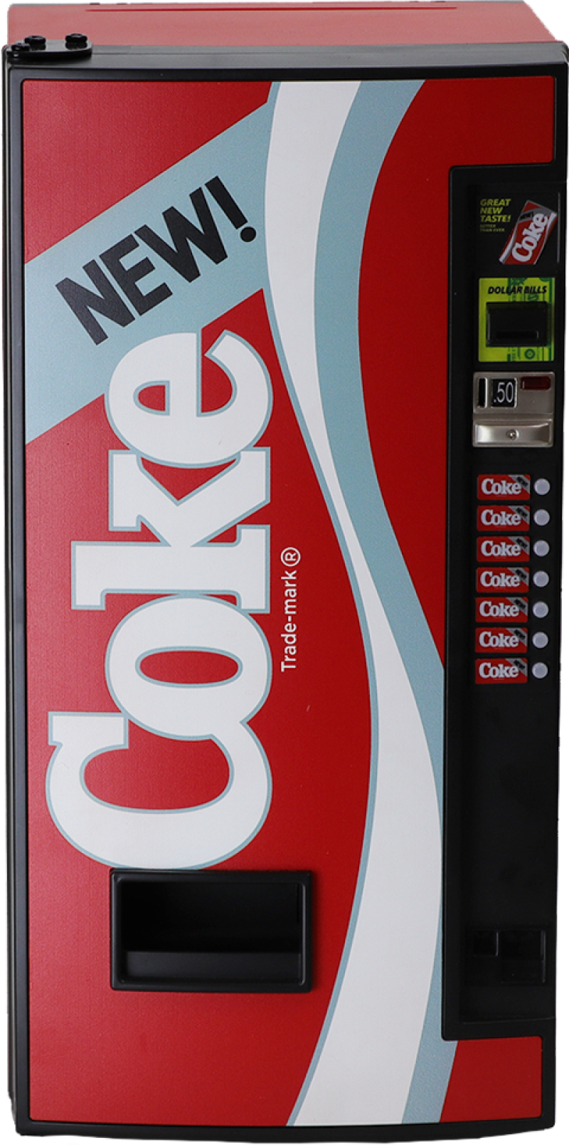 NEW! Coke Vending Machine Mini Fridge Scaled Replica by New Wave Toys