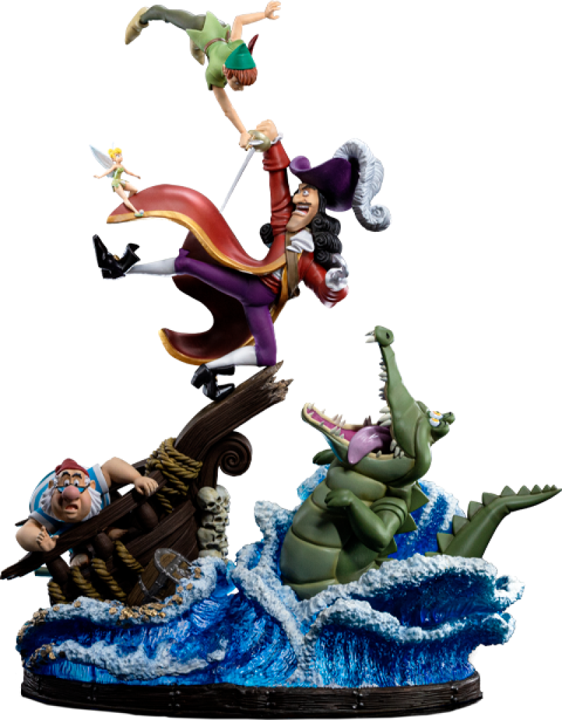 Peter Pan VS Hook Deluxe 1:10 Scale Statue by Iron Studios