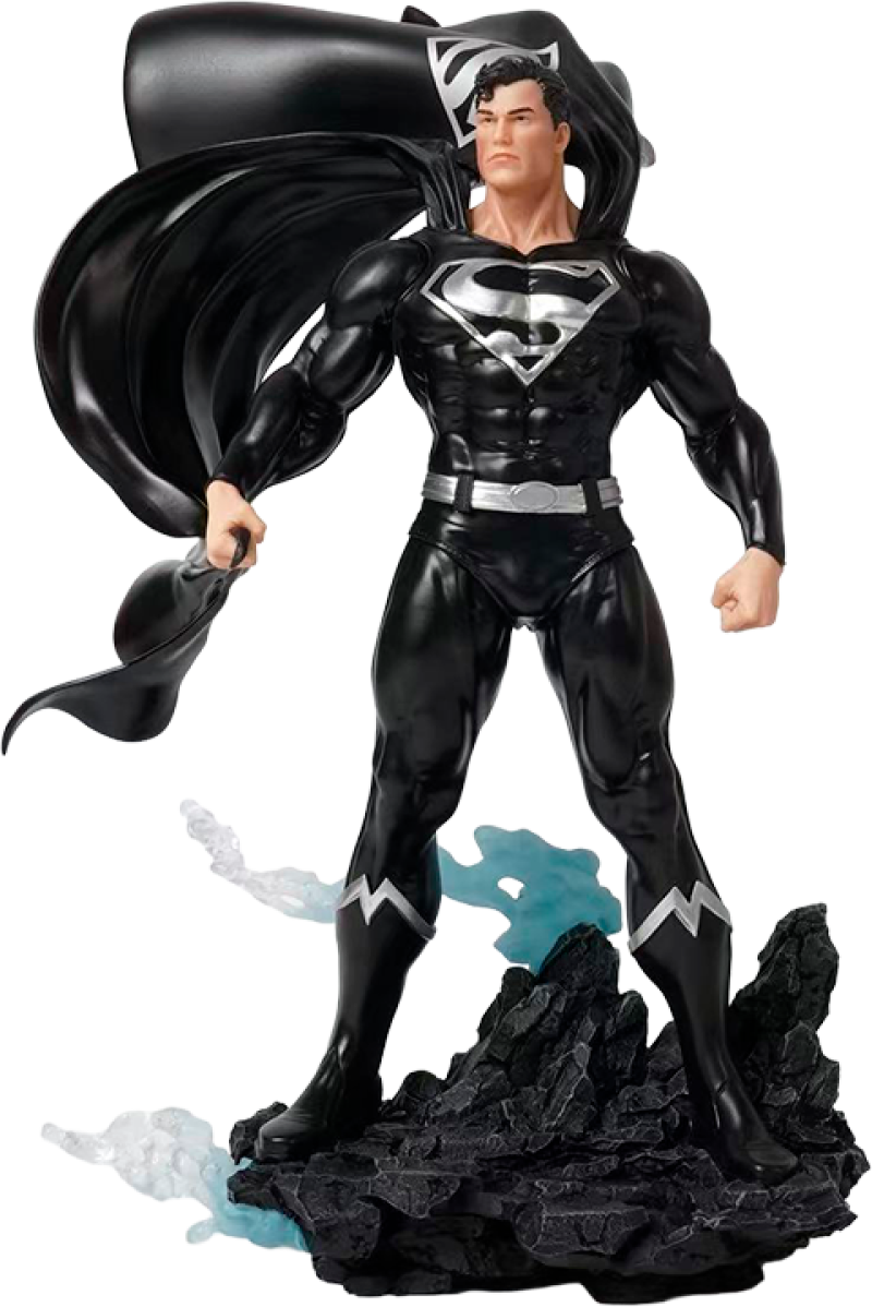 Superman Black & Silver Version Statues by PureArts