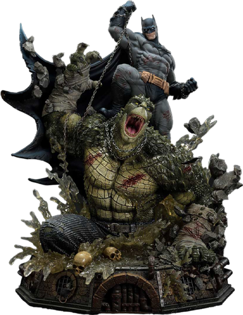 Batman vs. Killer Croc (Deluxe Bonus Version) Quarter Scale Statue by Prime 1 Studio