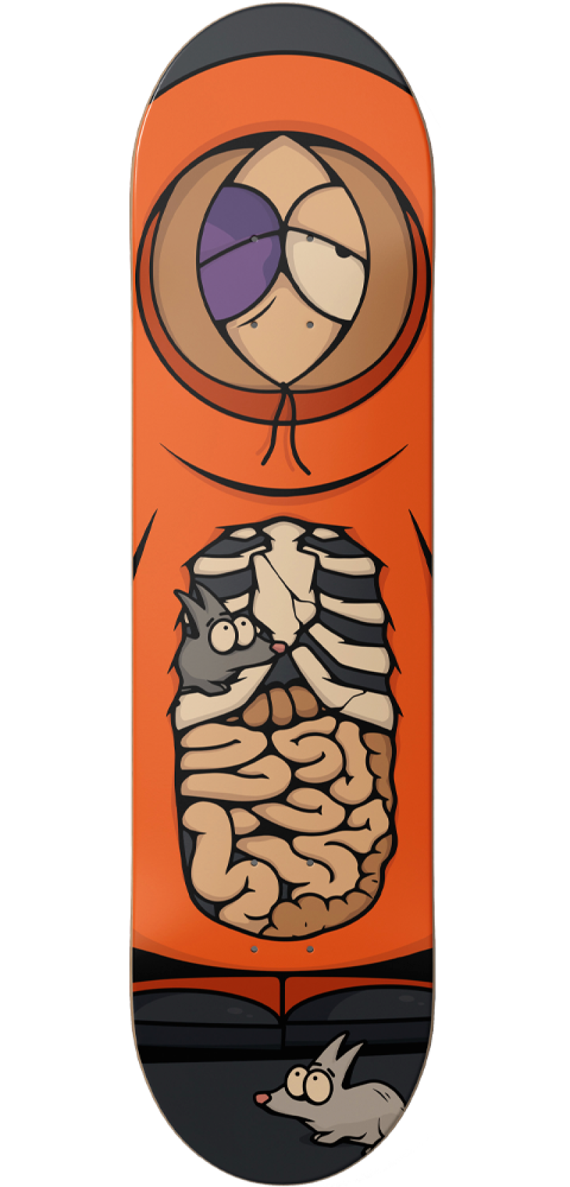 Dead Kenny Skateboard Deck by Bear Walker