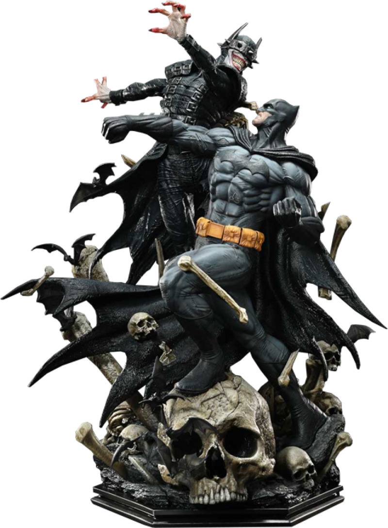 Batman vs Batman Who Laughs Quarter Scale Statue by Prime 1 Studio